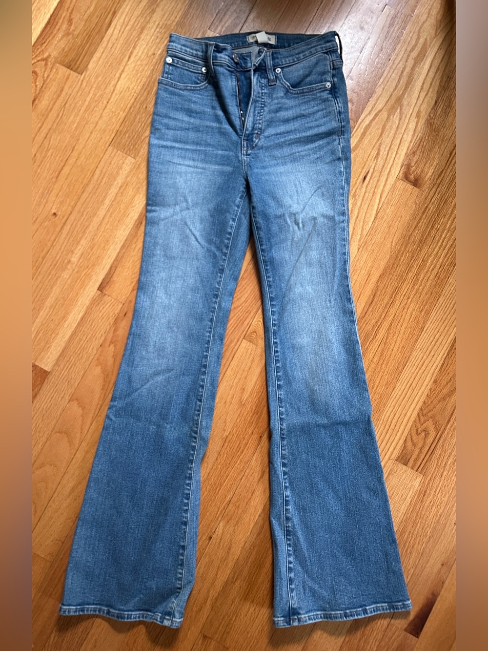 Madewell Blue High-Rise Skinny Flare Jeans
